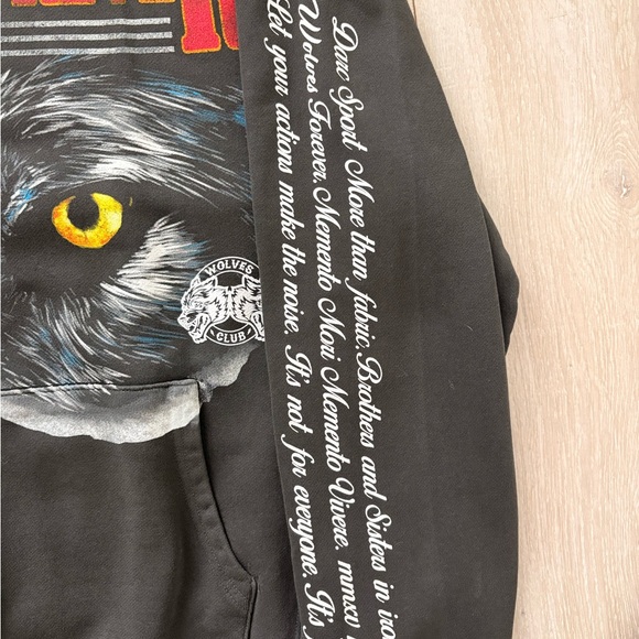 Darc Sport Wolves Forever Hoodie - Black and Red - Picture 2 of 3